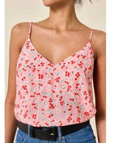Marie Sixtine West Strawberry Tank Top - Pink