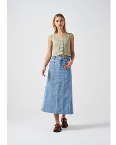 seventy + mochi Seventy Mochi Willow Skirt Rodeo Vintage 1 - Blu