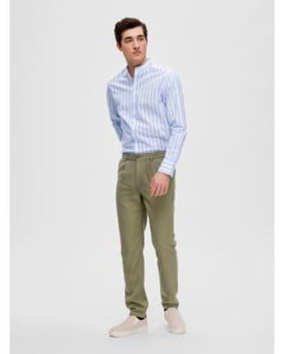 SELECTED Man Fuselé Lichen Trousers 32 / 32l - Blue