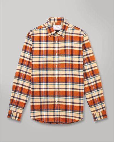 Portuguese Flannel Fall Palette Shirt - Orange