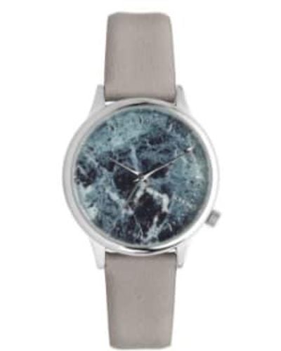 Komono Reloj pulsera mármol gris Estelle - Azul