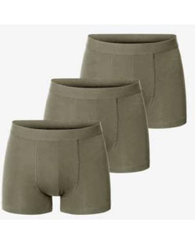 Bread & Boxers 3-pack Boxer Brief Army L - Green