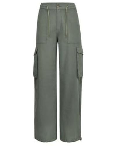 Sofie Schnoor Cargo Trousers Sage Uk 8 - Grey