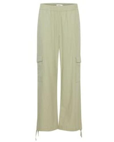 B.Young Byoung Byfalakka Cargo Trousers Light - Verde