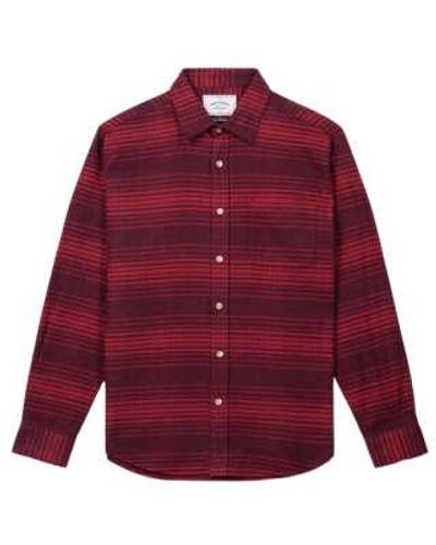 Portuguese Flannel Paralele Flannel Shirt - Rosso