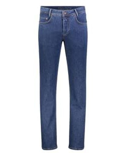Mac Jeans Blaues licht verwendete arne -denim -jeans