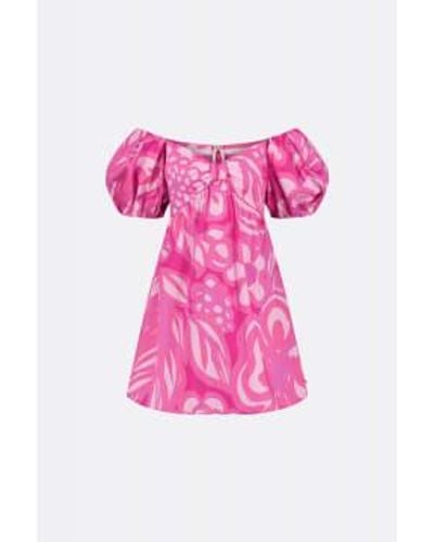 FABIENNE CHAPOT Hot Rose Regina Short Dress 34 - Pink