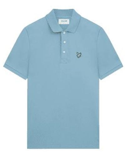 Lyle & Scott Lyle & scott plain polo camisa skipton - Azul