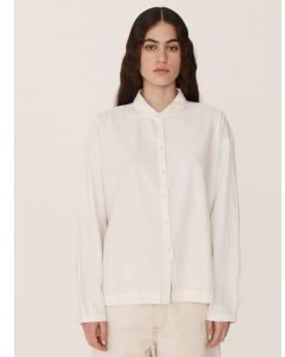 YMC Earth Marianne Shirt In - Bianco