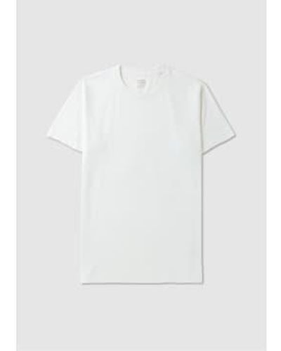 COLORFUL STANDARD Mens Classic Organic T Shirt In Optical - Bianco