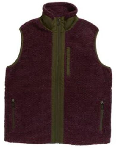 Adsum Expedition Fleece Vest Jacquard L - Purple