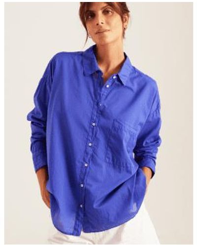 Sacre Coeur Caroline Poplin Shirt Blue Xs