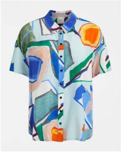 Elk Kaade Shirt Sun Print - Blu