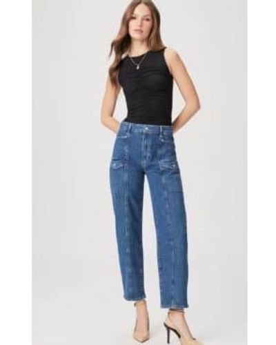 PAIGE Alexis Cargo Jeans - Blue