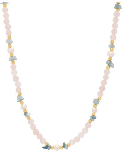Estella Bartlett And Blue Chip Tbar Necklace - Metallic