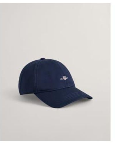 GANT Shield-baseballkappe in blau 9900111 410