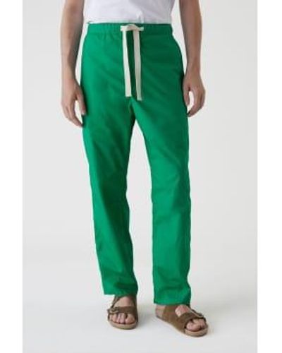 Closed - Nanaimo Straight Trousers - Organic Cotton Popeline - Botanic - 32 - Green