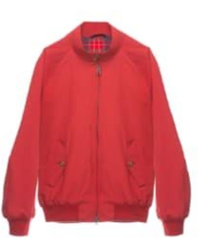 Baracuta Red Cotton Harrington Jacket - Rosso
