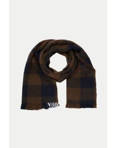 SELECTED Sky Captain Hogar Checked Scarf 1 - Nero