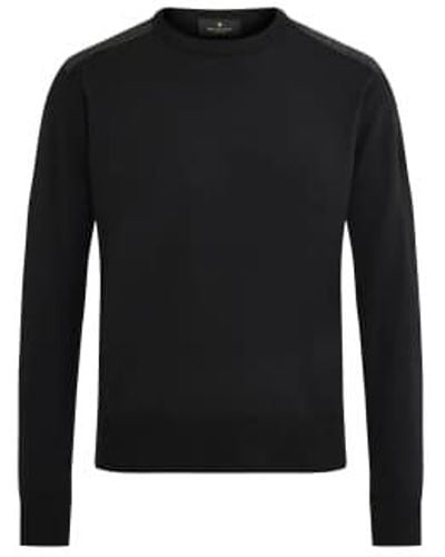 Belstaff Kerrigan Crew Neck Sweater Merino Black M