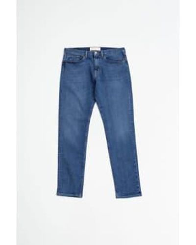Jeanerica Sich verjüngte Jeans 5-Tocket-Mitte des Vintage - Blau