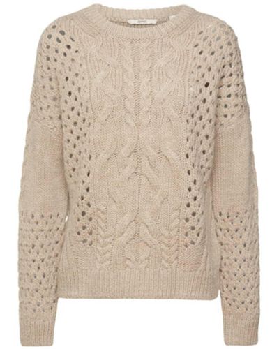 Esprit Grey Cable Knit Sweater - Neutro