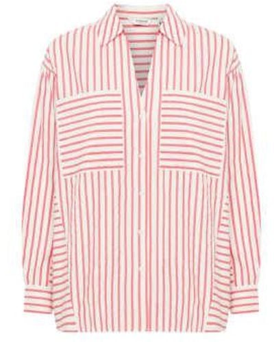 B.Young Byoung Byfento Long Shirt Raspberry Sorbet - Rosa