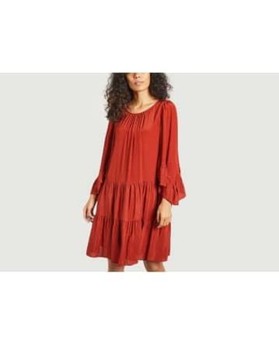 See By Chloé Dress With Ruffled Sleeves - Rosso