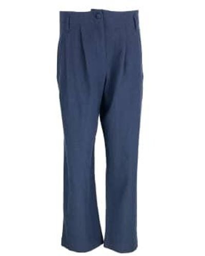 Les Bohémiennes Marmi Pants Linen - Blue