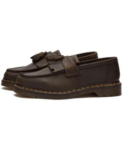 Dr. Martens Adrian loafers leather dark crazy horse - Marrón