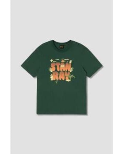 Stan Ray Doppelblasen -t -shirt - Grün