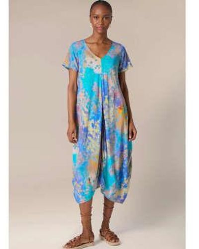 New Arrivals Sahara Multi Summer Dreamscape Dress - Blu