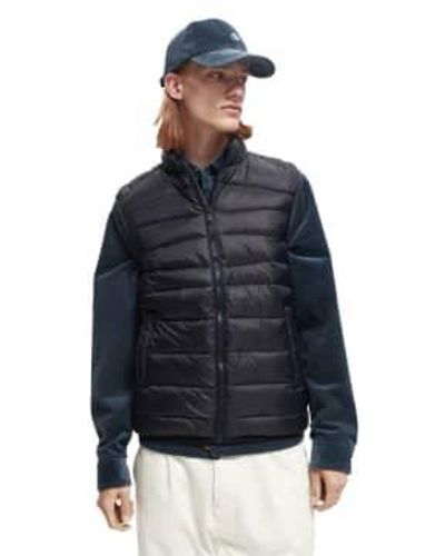 Scotch & Soda Lightweight Quilted Bodywarmer Night - Blue