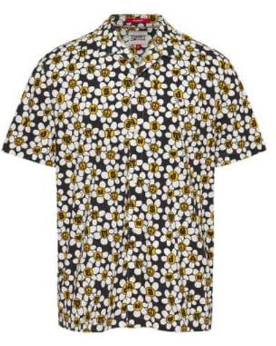 Tommy Hilfiger Tommy jeans nyc homegrown aop daisy shirt - Noir