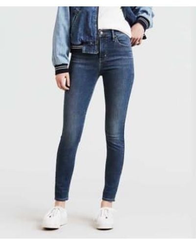 Levi's 720 High Rise Super Skinny Jeans Pave The Way 52797 0018 25" - Blue