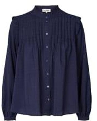Lolly's Laundry Dawn Pleated Blouse - Blu