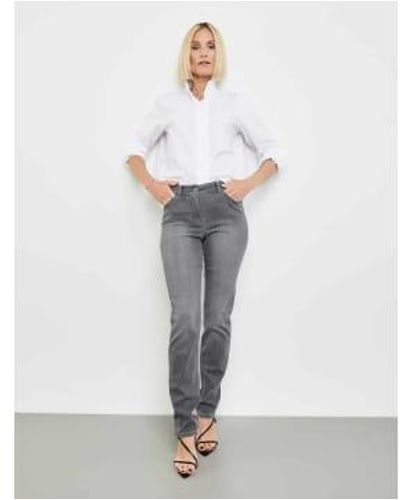 Gerry Weber Best4me Slim Fit Denim Jeans 44 - White