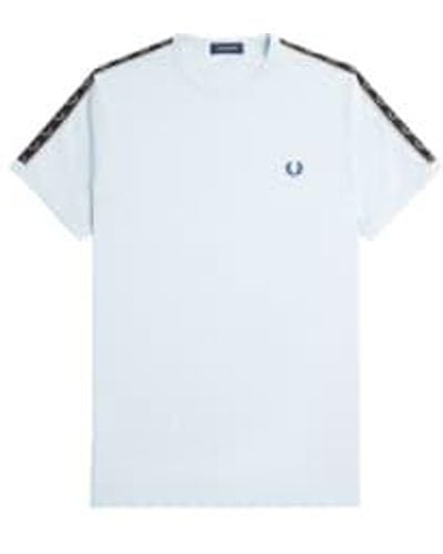 Fred Perry Klingel t-shirt leichte eis / warmes grau - Weiß