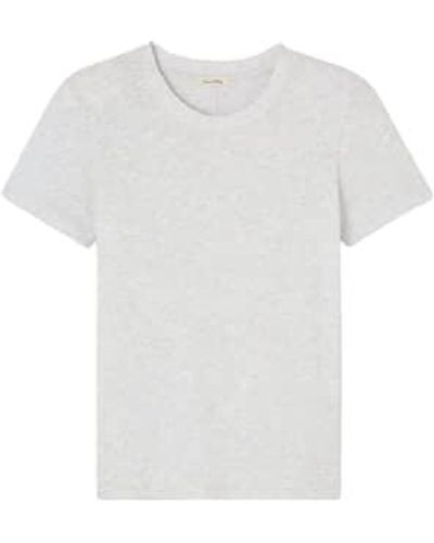 American Vintage T-shirt Sonoma Arctic Melange - White