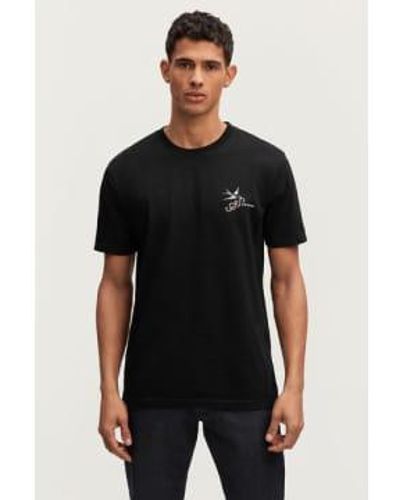 Denham The Jeanmaker Dxt Paris Heavy Jersey T Shirt Extra Large - Black