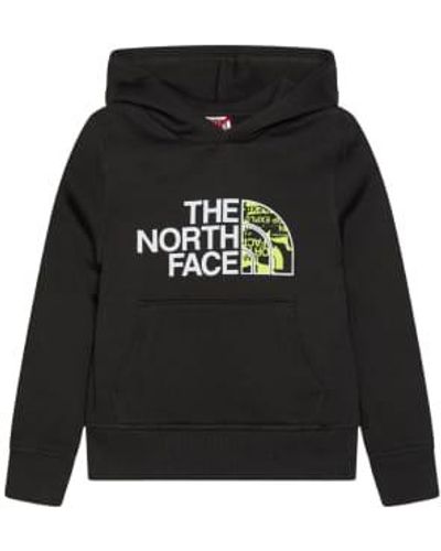 The North Face Maglia drew peak hoodie bambino asphalt gray - Negro