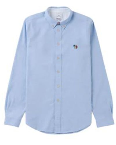 PS by Paul Smith Long Sleeve Tailored Fit Shirt Bd Bs Zeb 1 - Blu