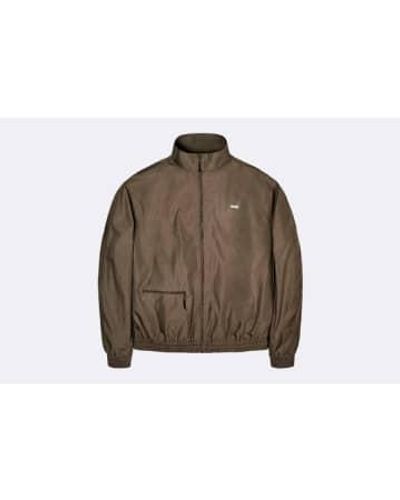 Rains Woven Jacket Wood - Marrone