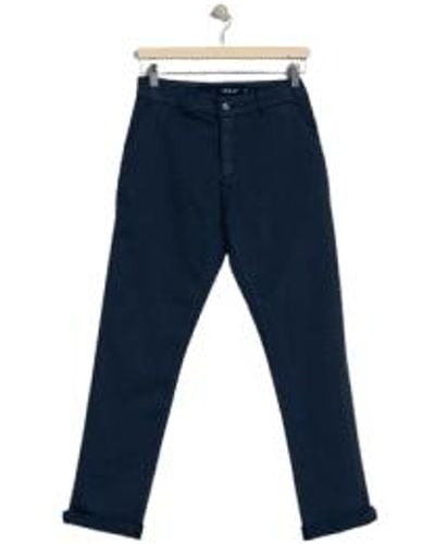 indi & cold Indi And Cold Chino Luca Trousers In - Blu