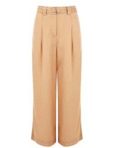 French Connection Elkie Twill Trouser Or Biscotti - Neutro