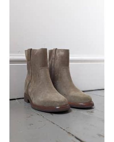 Isabel Marant SUSEE TAUPE SUDE BOOTS - Gris
