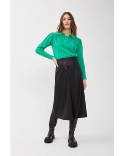 Ottod'Ame Ottodame Faux Leather Skirt - Verde