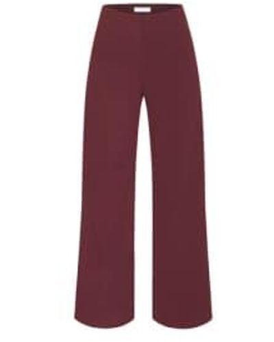 Sisters Point Neat Pants Port Xs - Red