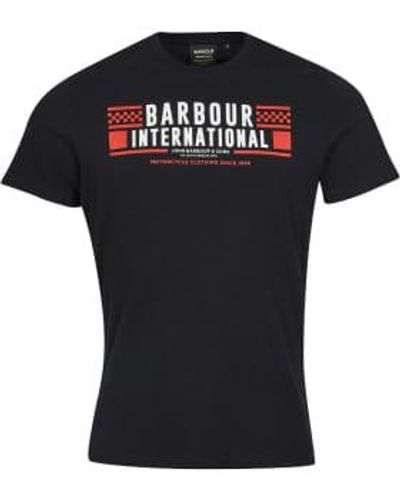 Barbour Grasstrack international tee - Negro