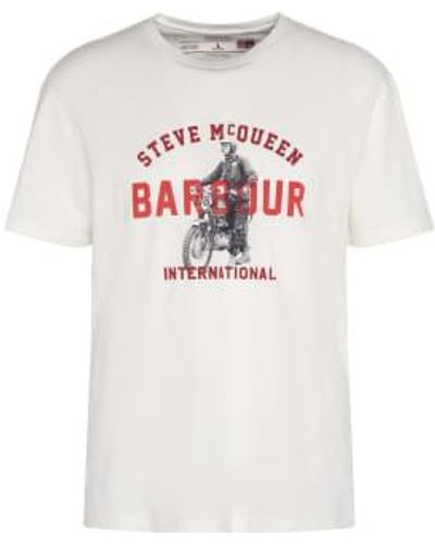 Barbour Speedway T-shirt Whisper S - White